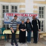 St. Paul Coptic Medical Services team: L-R: Dr Mina Tharwat, Dr Basm Abid, Ms Marina Adwr and Dr Mena Safwat